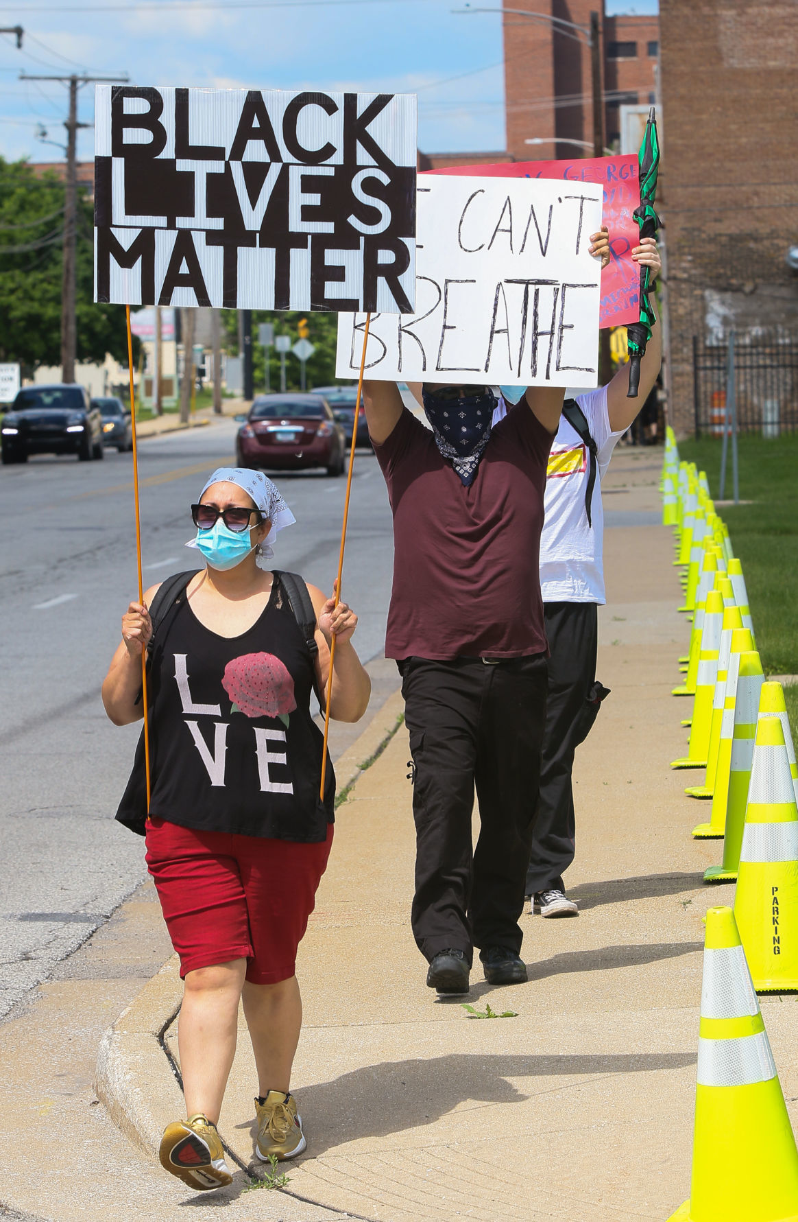 Northwest Indiana Stands In Solidarity Against Police Brutality rally